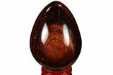 Polished Red Tiger's Eye Egg - South Africa #115438-1